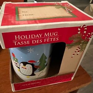 🎄 Multicolored Holiday Penguins 12 oz. Coffee/Tea Cup/Mug